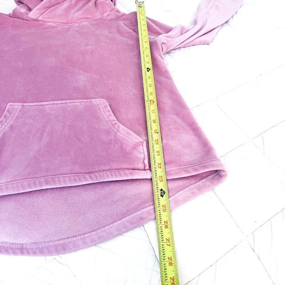 Softies Velour Pullover Cowl neck with Pockets Blush Pink Small - Picture 8 of 9